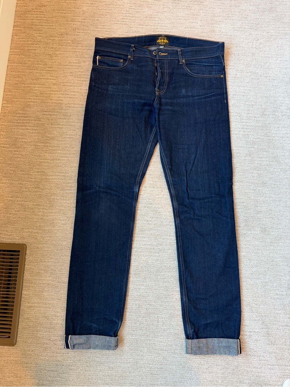 Brave Star Dark Indigo Relaxed Taper Jeans